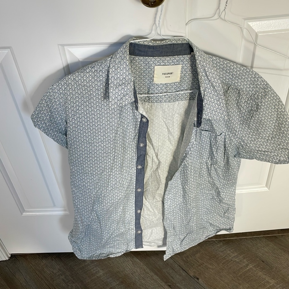 Passport Short Sleeve Button Down